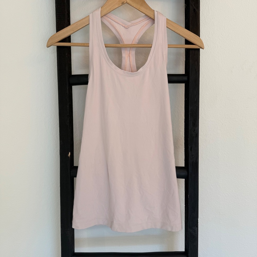 lululemon athletica Pale Pink Racerback Tank Top